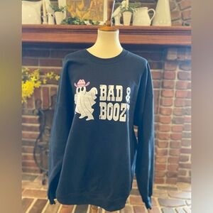 NWT Halloween Bad and Boozy black pull over sweatshirt size 2XL